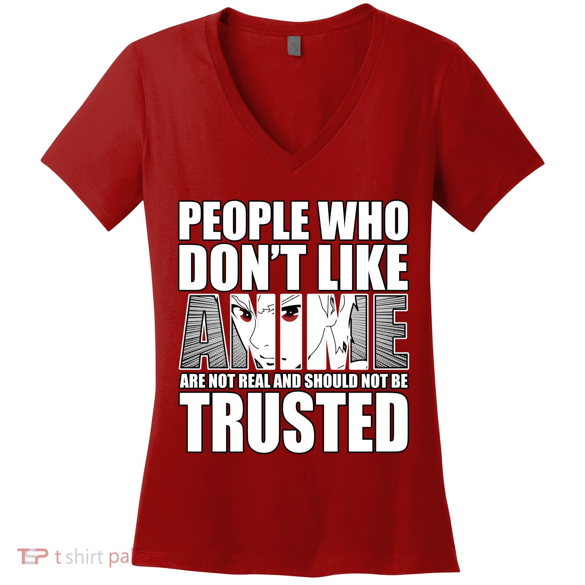 People Who Don't Like Anime Women's V-Neck T-Shirt