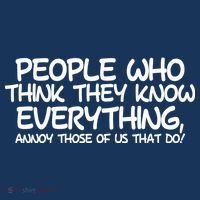 People Who Think They Know Everything Cooling Performance Long Sleeve Crew