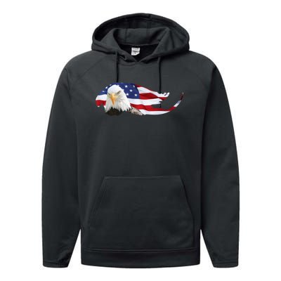 Patriotic Eagle Performance Fleece Hoodie