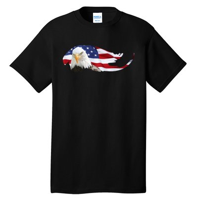 Patriotic Eagle Tall T-Shirt