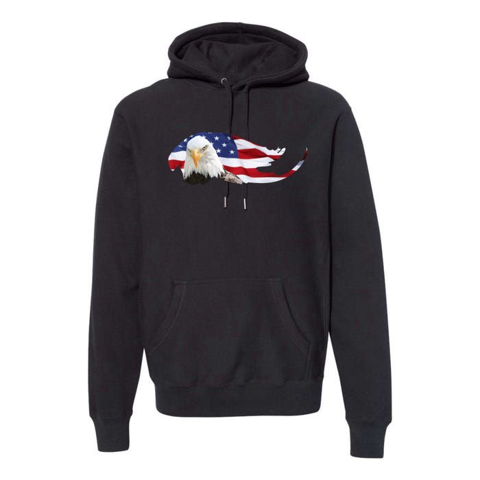 Patriotic Eagle Premium Hoodie