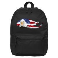 Patriotic Eagle 16 in Basic Backpack