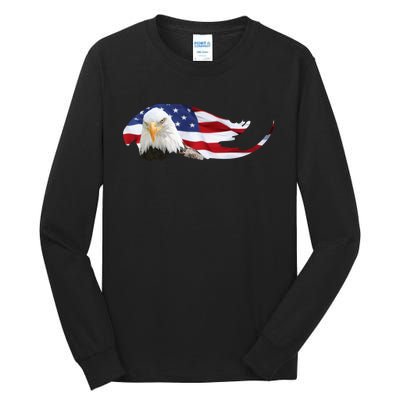 Patriotic Eagle Tall Long Sleeve T-Shirt