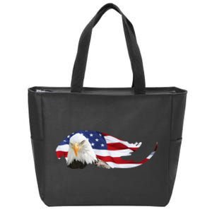 Patriotic Eagle Zip Tote Bag