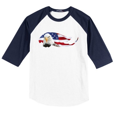 Patriotic Eagle Baseball Sleeve Shirt