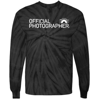 Photographer Event Photography Gift Tie-Dye Long Sleeve Shirt