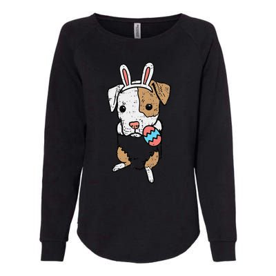 Pocket Easter Pitbull Bunny Pittie Dog Lover Women Womens California Wash Sweatshirt