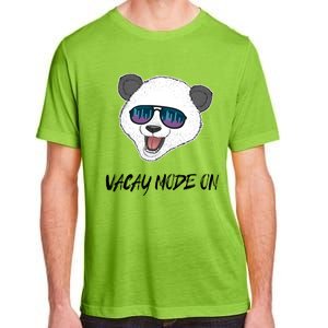 Panda Equalizer Party Rave Techno Vacation Vacay Mode On Gift Adult ChromaSoft Performance T-Shirt