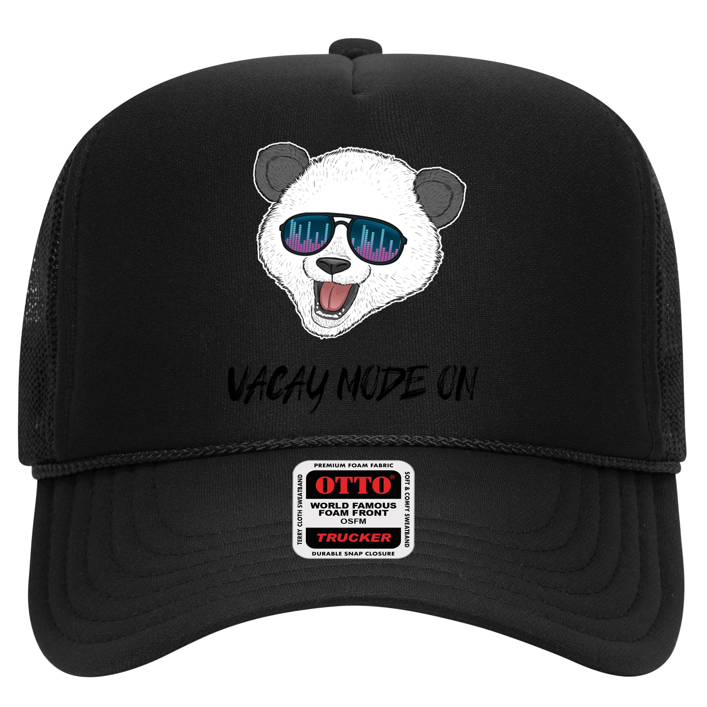 Panda Equalizer Party Rave Techno Vacation Vacay Mode On Gift Hat