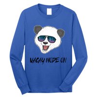 Panda Equalizer Party Rave Techno Vacation Vacay Mode On Gift Long Sleeve Shirt