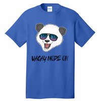 Panda Equalizer Party Rave Techno Vacation Vacay Mode On Gift Tall T-Shirt