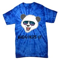 Panda Equalizer Party Rave Techno Vacation Vacay Mode On Gift Tie-Dye T-Shirt