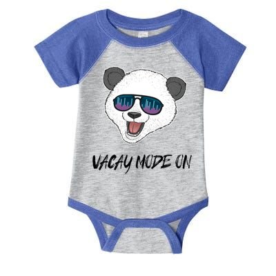 Panda Equalizer Party Rave Techno Vacation Vacay Mode On Gift Infant Baby Jersey Bodysuit