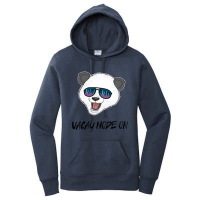 Panda Equalizer Party Rave Techno Vacation Vacay Mode On Gift Women's Pullover Hoodie