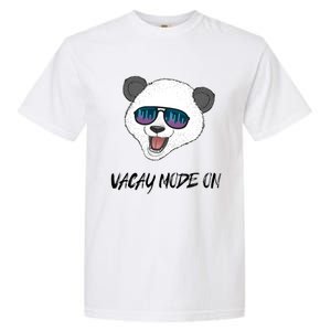 Panda Equalizer Party Rave Techno Vacation Vacay Mode On Gift Garment-Dyed Heavyweight T-Shirt