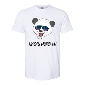 Panda Equalizer Party Rave Techno Vacation Vacay Mode On Gift Softstyle CVC T-Shirt