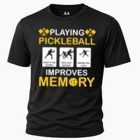 Pickleball Expert Playing Pickleball Improves Memory Gift Cooling Performance Crew T-Shirt