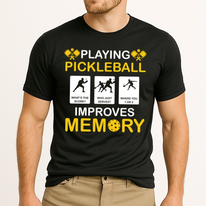 Pickleball Expert Playing Pickleball Improves Memory Gift Cooling Performance Crew T-Shirt