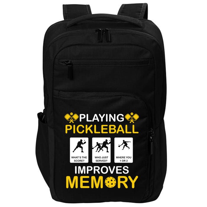 Pickleball Expert Playing Pickleball Improves Memory Gift Impact Tech Backpack