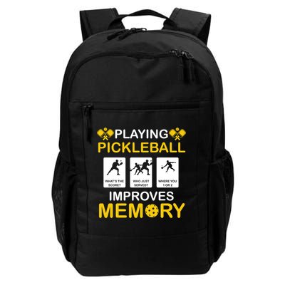 Pickleball Expert Playing Pickleball Improves Memory Gift Daily Commute Backpack