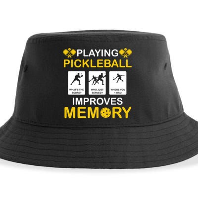 Pickleball Expert Playing Pickleball Improves Memory Gift Sustainable Bucket Hat