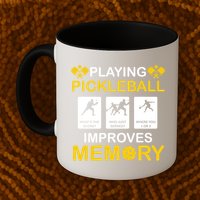 Pickleball Expert Playing Pickleball Improves Memory Gift Mug