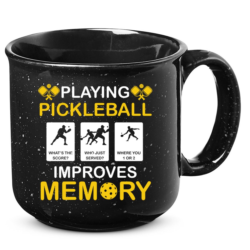 Pickleball Expert Playing Pickleball Improves Memory Gift 15oz Campfire Ceramic Mug