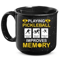 Pickleball Expert Playing Pickleball Improves Memory Gift 15oz Campfire Ceramic Mug