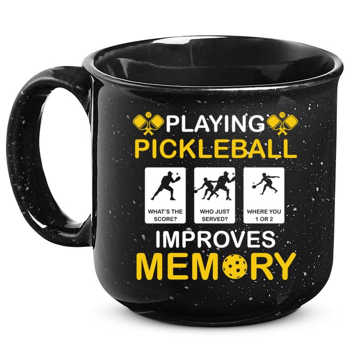 Pickleball Expert Playing Pickleball Improves Memory Gift 15oz Campfire Ceramic Mug