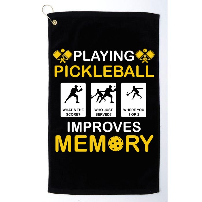 Pickleball Expert Playing Pickleball Improves Memory Gift Golf Towel