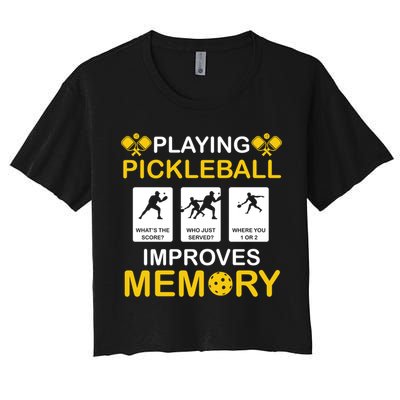 Pickleball Expert Playing Pickleball Improves Memory Gift Crop Top
