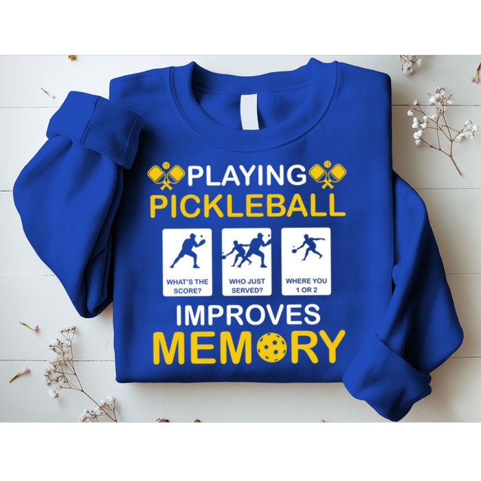 Pickleball Expert Playing Pickleball Improves Memory Gift Sweatshirt