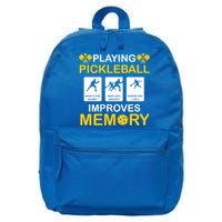 Pickleball Expert Playing Pickleball Improves Memory Gift 16 in Basic Backpack
