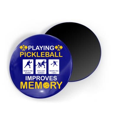 Pickleball Expert Playing Pickleball Improves Memory Gift Magnet