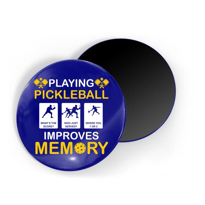 Pickleball Expert Playing Pickleball Improves Memory Gift Magnet
