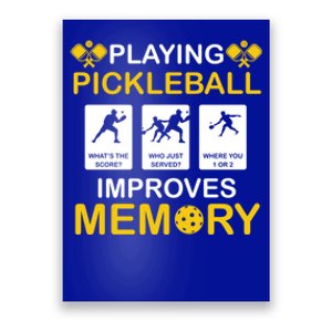 Pickleball Expert Playing Pickleball Improves Memory Gift Poster