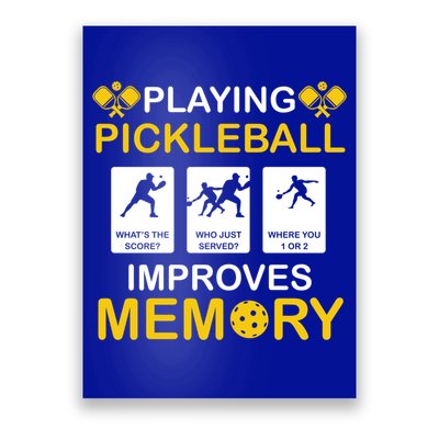 Pickleball Expert Playing Pickleball Improves Memory Gift Poster