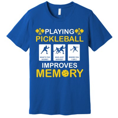 Pickleball Expert Playing Pickleball Improves Memory Gift Premium T-Shirt