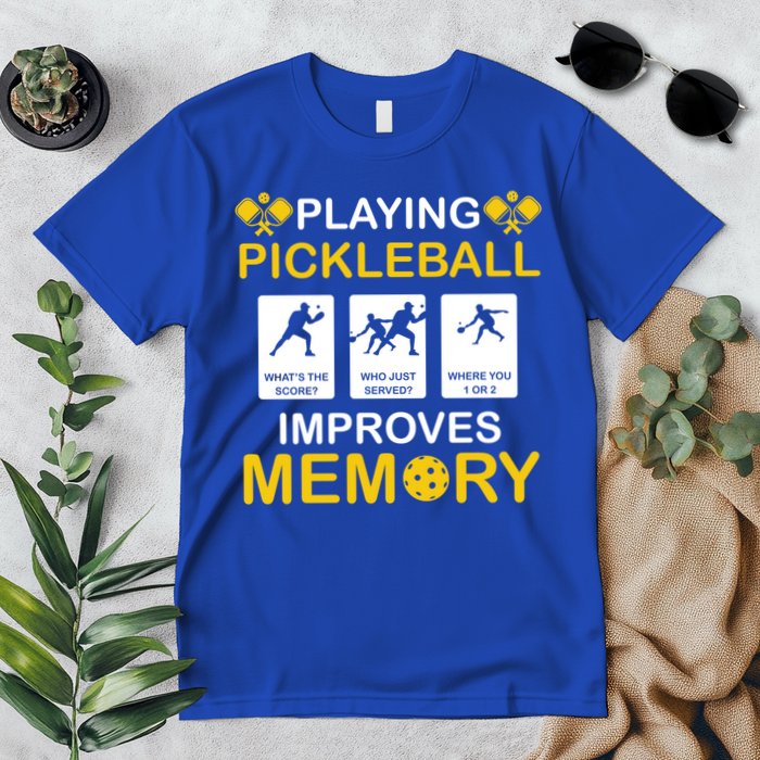 Pickleball Expert Playing Pickleball Improves Memory Gift Premium T-Shirt