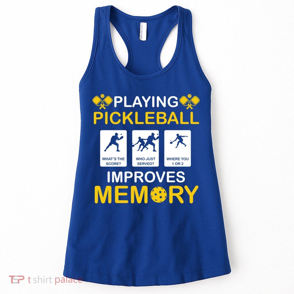 Pickleball Expert Playing Pickleball Improves Memory Gift Womens Tank Top