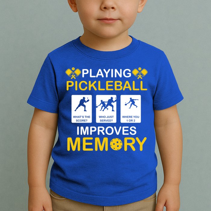 Pickleball Expert Playing Pickleball Improves Memory Gift Toddler T-Shirt