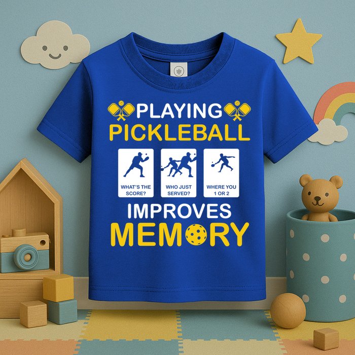 Pickleball Expert Playing Pickleball Improves Memory Gift Toddler T-Shirt