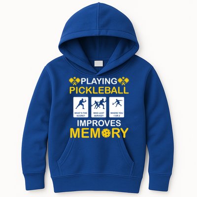 Pickleball Expert Playing Pickleball Improves Memory Gift Kids Hoodie