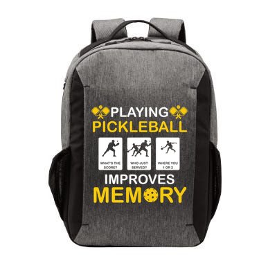 Pickleball Expert Playing Pickleball Improves Memory Gift Vector Backpack