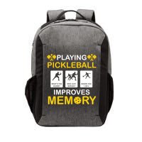 Pickleball Expert Playing Pickleball Improves Memory Gift Vector Backpack