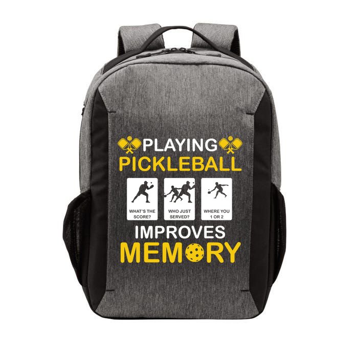 Pickleball Expert Playing Pickleball Improves Memory Gift Vector Backpack