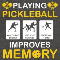 Pickleball Expert Playing Pickleball Improves Memory Gift Vector Backpack