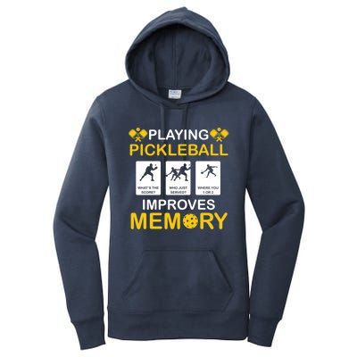 Pickleball Expert Playing Pickleball Improves Memory Gift Women's Pullover Hoodie