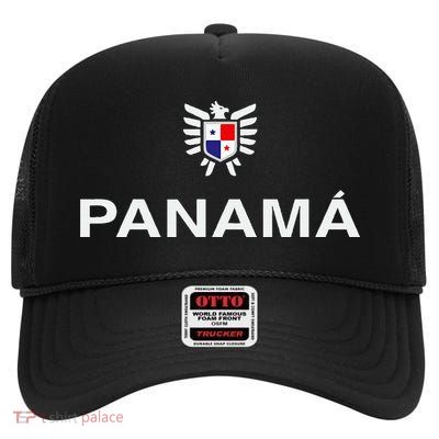 Panama Emblem High Crown Mesh Back Trucker Hat