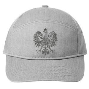 Polish Eagle Poland Coat Of Arms Polish Pride Retro Flag 7-Panel Snapback Hat